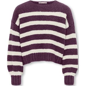 KIDS ONLY GIRL - Gebreide Trui - Paars - Lange Mouwen - Ronde Hals