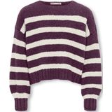 KIDS ONLY GIRL - Gebreide Trui - Paars - Lange Mouwen - Ronde Hals