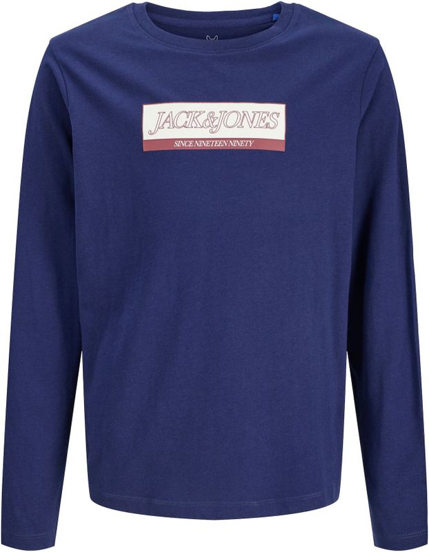 JACK & JONES - JUNIOR - Longsleeve - Zacht Katoen - Cool Logo