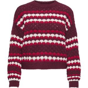 Jacqueline de Yong - Jdyceleste O-neck - Trui - Bordeauxrood - Dames