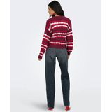 Jacqueline de Yong - Jdyceleste O-neck - Trui - Bordeauxrood - Dames