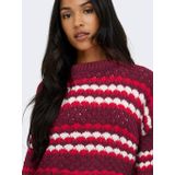 Jacqueline de Yong - Jdyceleste O-neck - Trui - Bordeauxrood - Dames