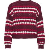Jacqueline de Yong - Jdyceleste O-neck - Trui - Bordeauxrood - Dames