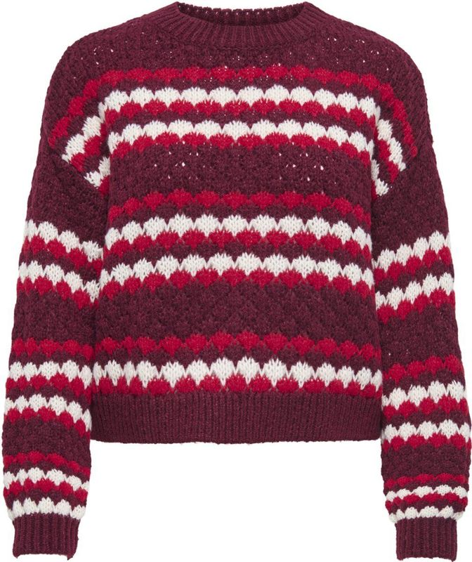 Jacqueline de Yong - Jdyceleste O-neck - Trui - Bordeauxrood - Dames