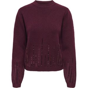 Jacqueline De Yong Trui Jdyrue Life L/s Boat Neck Pull Knt 15336780 Chateau Gray Dames Maat M