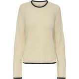 Jacqueline de Yong - Jdyevie On Contrast - Pullover - Whitecap Gray - Dames