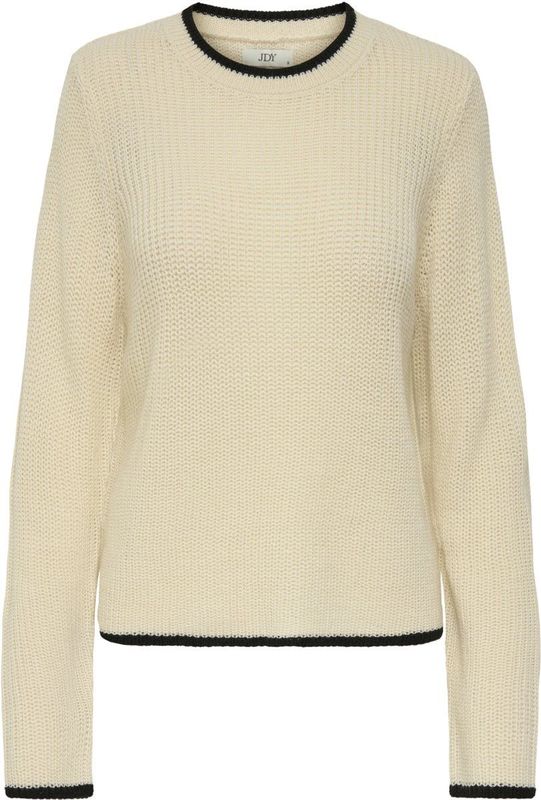 Jacqueline de Yong - Jdyevie On Contrast - Pullover - Whitecap Gray - Dames