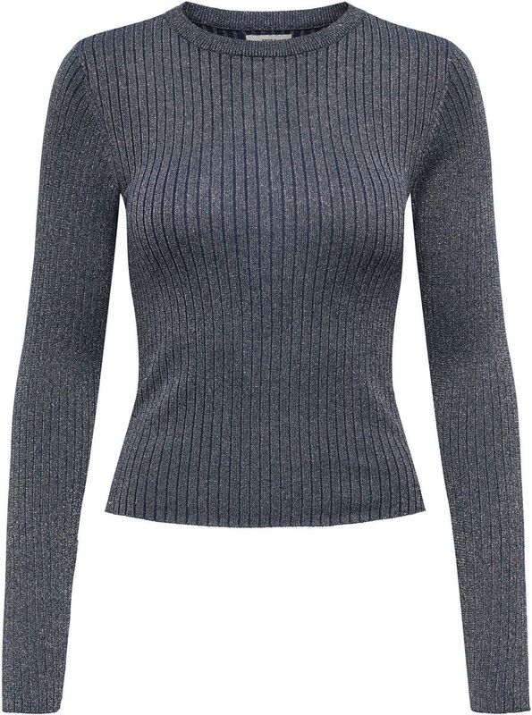 JDY - JDYPLUM - Gebreide Trui - Met Lurex - Ronde Hals - Lange Mouwen