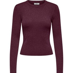 Jacqueline de Yong - Jdyplum - Trui - Bordeauxrood - Lurex - Dames