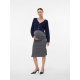 MAMALICIOUS - MLSVALA LIA - Gebreid Vest - Blauw - Aansluitende Pasvorm