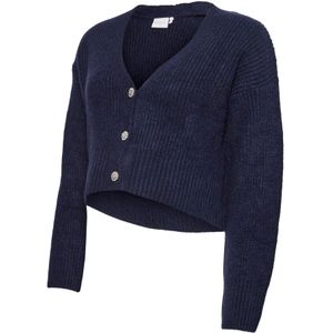 MAMALICIOUS - MLSVALA LIA - Gebreid Vest - Blauw - Aansluitende Pasvorm