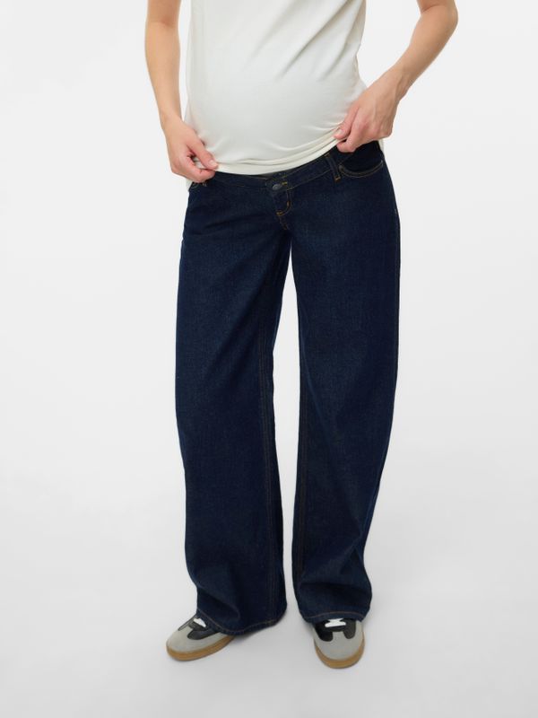 Zwangerschapsjeans - Wijde Pijpen - Elastische Band - Low Waist