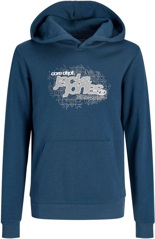 Jack & Jones - Junior Sweatshirt - Blauw - Capuchon - Lange Mouw