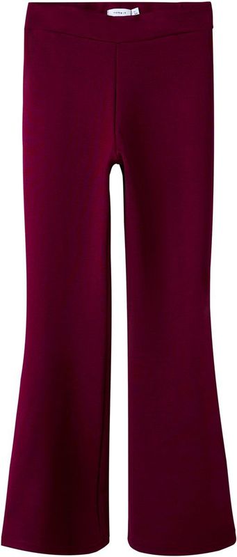 NAME IT KIDS bootcut legging donkerrood