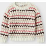 Gebreide Trui - Lange Mouwen - Ronde Hals - Structuurgebreid