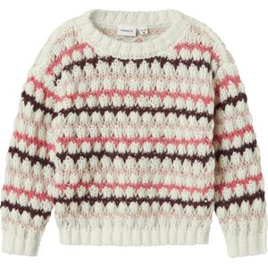 Gebreide Trui - Lange Mouwen - Ronde Hals - Structuurgebreid