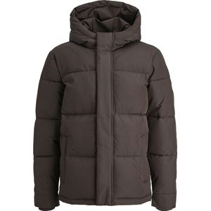 Jack & Jones - Orinwood Hood Puffer - Winterjas - Bruin - Junior