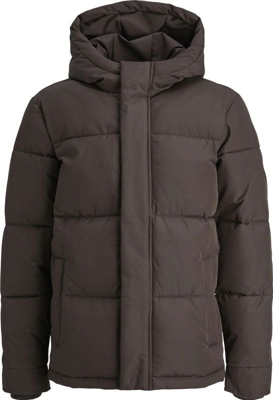 Jack & Jones - Orinwood Hood Puffer - Winterjas - Bruin - Junior