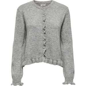 JDY - JDYLETTY ON FRILL - Vest - Zacht - Lange Mouwen - Knoop en Lussluiting