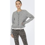 JDY - JDYLETTY ON FRILL - Cardigan - Zacht - Lange Mouwen - Knoop en Lussluiting
