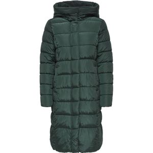 ONLY - ONLTINA - Gewatteerde Jas - Donkergroen - Met Capuchon