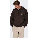 ONLY & SONS - ONSGALLERY - Hoodie - Bruin - Capuchon - Lange Mouwen