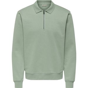 Only & Sons - Onsabbott - Poloshirt - Iceberg Green - Lange Mouwen