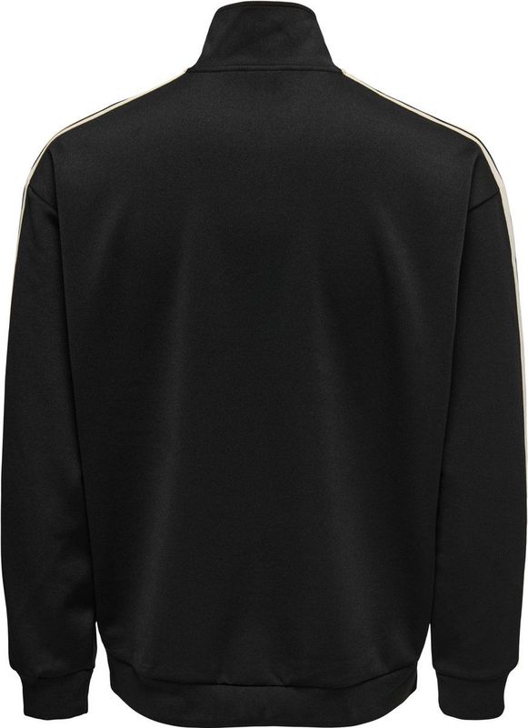 Only & Sons - Riber - Sweatjack - Regular Fit - Effen - Met Galonstrepen