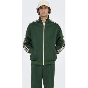 Only & Sons - Riber - Sweatjack - Regular Fit - Effen - Met Galonstrepen