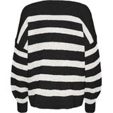 ONLY MATERNITY - OLMAYA - Gebreide Trui - Zwart/Wit