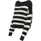 ONLY MATERNITY - OLMAYA - Gebreide Trui - Zwart/Wit