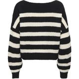 ONLY MATERNITY - OLMAYA - Gebreide Trui - Zwart/Wit