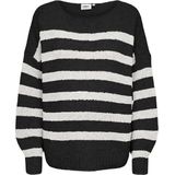 ONLY MATERNITY - OLMAYA - Gebreide Trui - Zwart/Wit