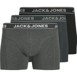 JACK & JONES JUNIOR - Boxershorts - Donkergrijs - Set van 3