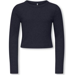 ONLY - KOGBINA LIFE O-NECK TOP - T-shirt - Night Sky - Lange Mouwen