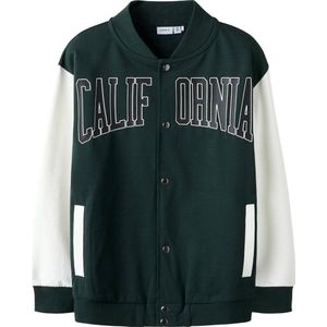 NAME IT KIDS - Sweatvest - Donkergroen