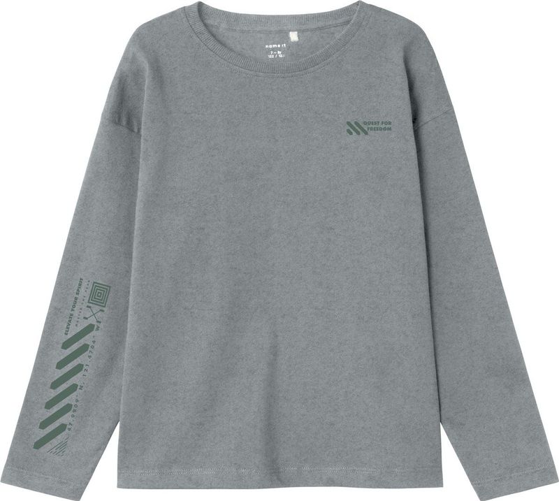 NAME IT KIDS - Longsleeve - Grijs Melange