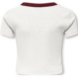KIDS ONLY GIRL - T-shirt - Wit - Katoen met Korte Mouwen