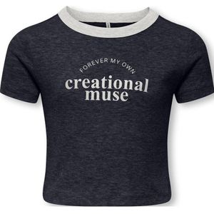 KIDS ONLY GIRL - T-shirt - Katoen - Korte Mouwen - Ronde Hals