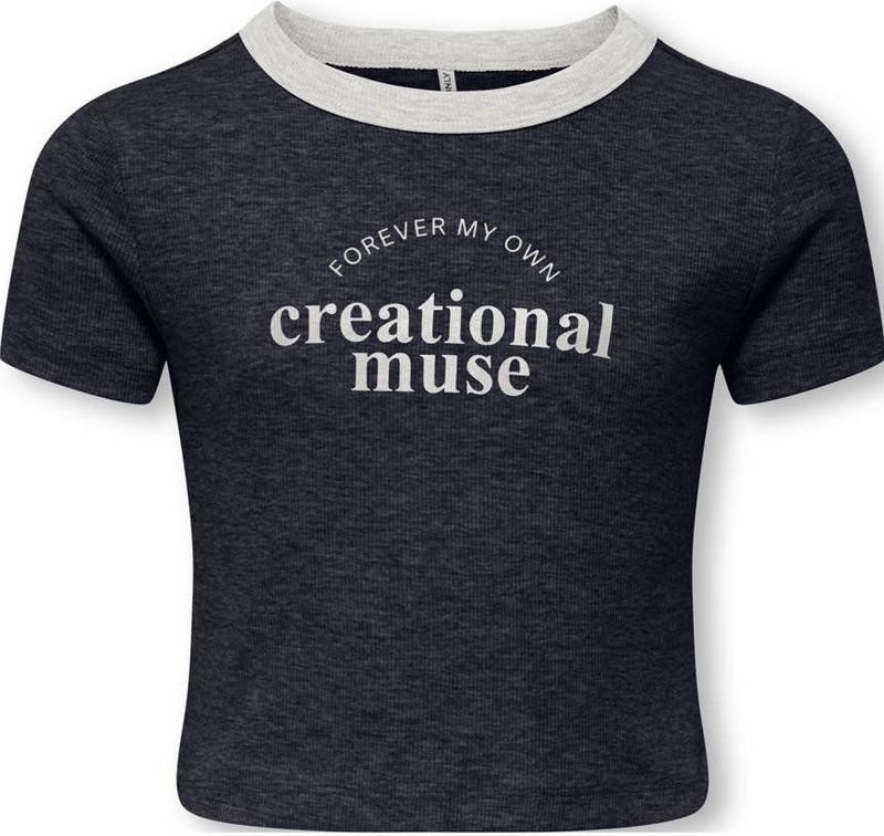 KIDS ONLY GIRL - T-shirt - Katoen - Korte Mouwen - Ronde Hals