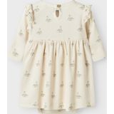 Romper - Jurk - Jersey - Lange Mouwen - Regular Fit - Knoop- en Lussluiting