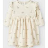 Romper - Jurk - Jersey - Lange Mouwen - Regular Fit - Knoop- en Lussluiting