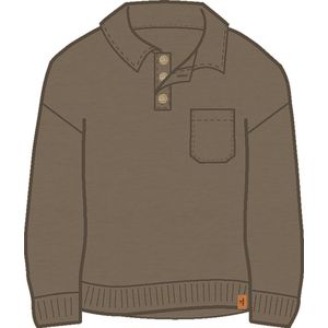 Loose Fit - Sweatshirt - Lange Mouwen - Zacht - Knoopsluiting - Borstzak