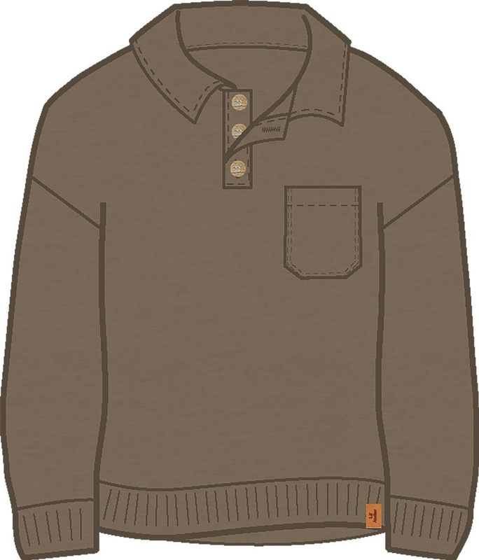 Loose Fit - Sweatshirt - Lange Mouwen - Zacht - Knoopsluiting - Borstzak