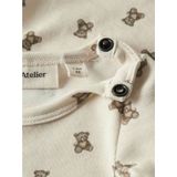 LIL' ATELIER BABY - Romper - Ecru/Bruin - Lange Mouwen