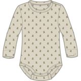 LIL' ATELIER BABY - Romper - Ecru/Bruin - Lange Mouwen