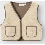 Teddy - Gilet - Sherpa - Mouwloos - V-hals - Relaxed Fit