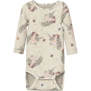 Lange Mouwen Romper - Ribgebreide Stof - Body - Verticaal Gestreept Patroon