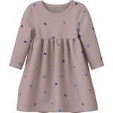 NAME IT - NBFNUTTI - Jurk - Blauw/Navy/Bruin/Mauve - Korte Mouwen