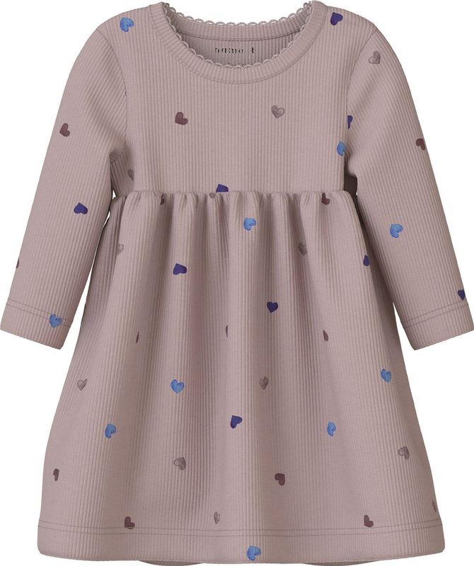 NAME IT - NBFNUTTI - Jurk - Blauw/Navy/Bruin/Mauve - Korte Mouwen